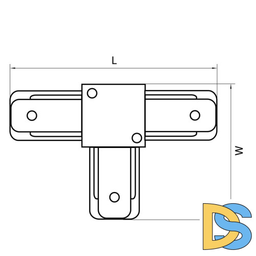 Коннектор T-образный Lightstar Barra 502137
