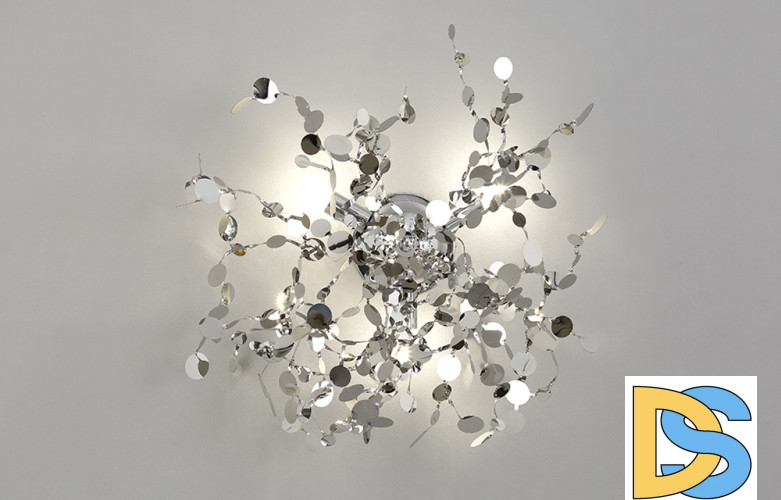 Настенный светильник Crystal Lux GARDEN AP-PL3 D400 CHROME