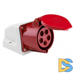 Розетка силовая стационарная 3Р+РЕ+N 16А 380В IP44