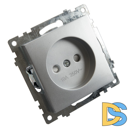 Розетка 1-местная б/з с защитной шторкой Stekker Катрин 39581