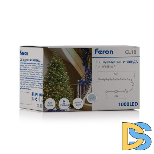 Светодиодная гирлянда Feron CL10 230В 60Вт 5000К 20м IP20 48180