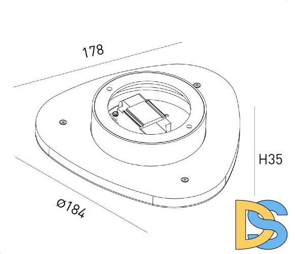 Настенный светильник Designled ML-TR184-BL-WW 016541