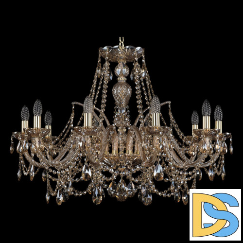 Подвесная люстра Bohemia Ivele Crystal 1411/10/300 G M721