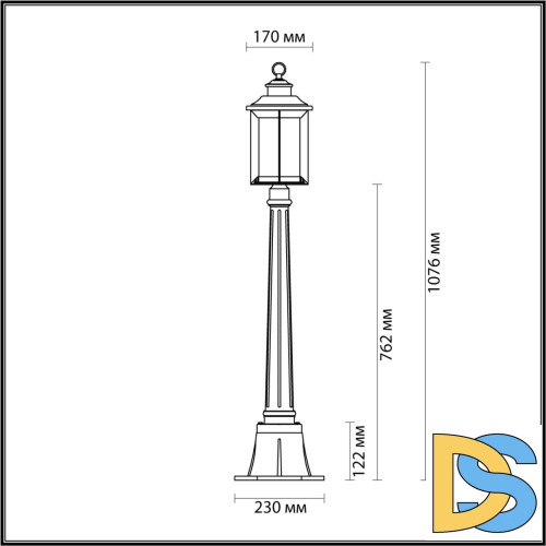 Уличный светильник Odeon Light Mavret 4961/1F