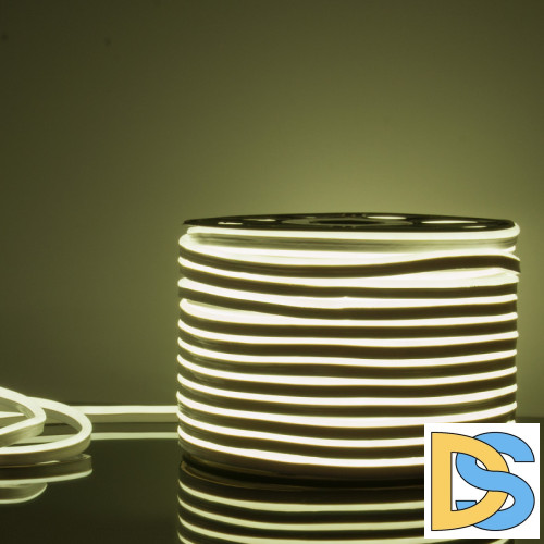 Светодиодный гибкий неон Elektrostandard 220V 9,6W 120Led 2835 IP67 односторонний холодный белый, 50 м 4690389121456