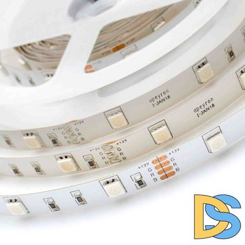 Светодиодная лента Apeyron 12В СТ 7,2Вт/м smd5050 30д/м IP20 3м RGB 217BL