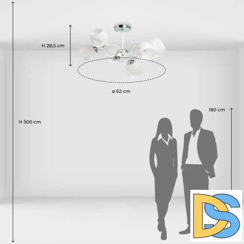 Люстра на штанге De Markt Вита 220013406