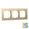 Рамка на 3 поста Werkel Aluminium (шампань) W0031711