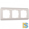 Рамка на 3 поста (перламутровый) W0032113