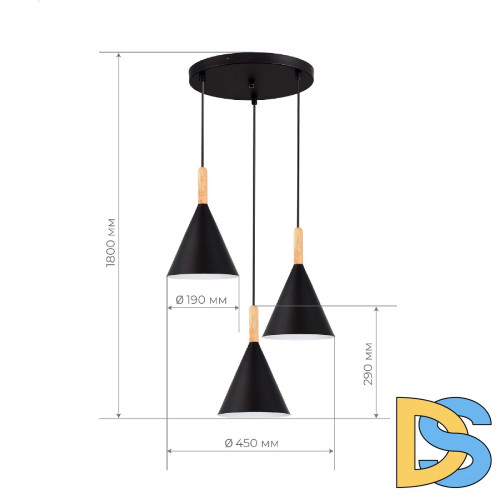 Подвесной светильник Evoluce Arket SLE1255-423-03