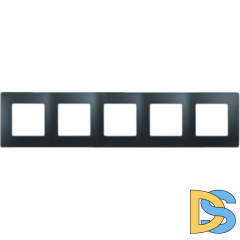 Рамка Legrand Etika 5-постовая антрацит 672585