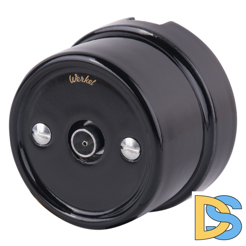 ТВ розетка Werkel (черный) Ретро WL18-02-05