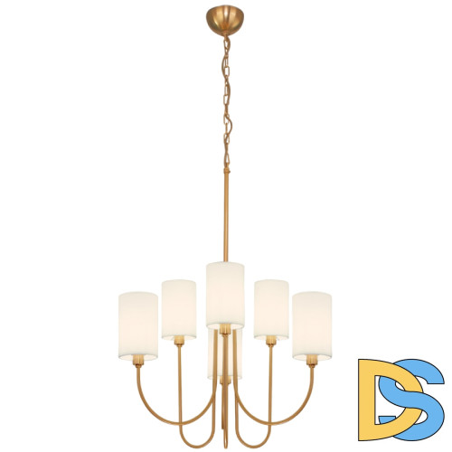 Подвесная люстра Eurosvet Abbey 60164/6 латунь a065745