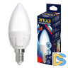 Светодиодная лампа Uniel LED-C37 7W/6500K/E14/FR PLP01WH UL-00011014