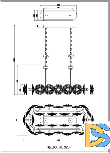Подвесная люстра Wertmark Pamela WE160.30.323