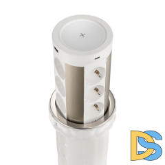 Блок розеток 17 (12 секций и USB type A+C) беспроводная зарядка Mebax 00-00002600