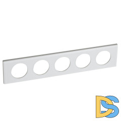 Рамка 5-постовая Legrand Celiane смальта белая глина 069320