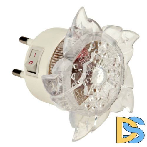 Настенный светодиодный светильник (10320) Uniel Детская серия DTL-308-Цветок/RGB/4LED/0,5W