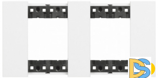 Декоративная рамка 2 поста (2+2 модуля).Белый. Btichino Living Now