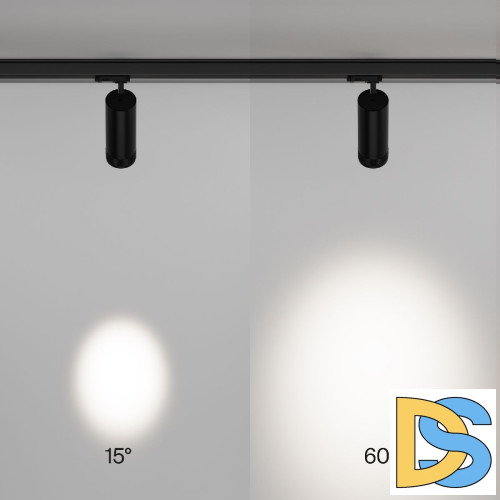 Трековый трехфазный светильник Maytoni Focus Zoom TR198-3-20W4K-Z-B