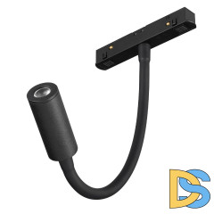 Трековый магнитный светильник Arlight MAG-ORIENT-SPOT-FLEX-R25-3W Day4000 (BK, 24 deg, 48V) 044647