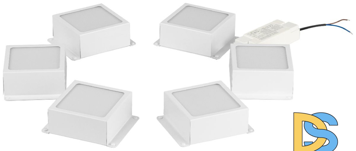 Встраиваемый светильник (комплект из 6 шт.) Эра SPO-646-3-5K-W6 Б0063051