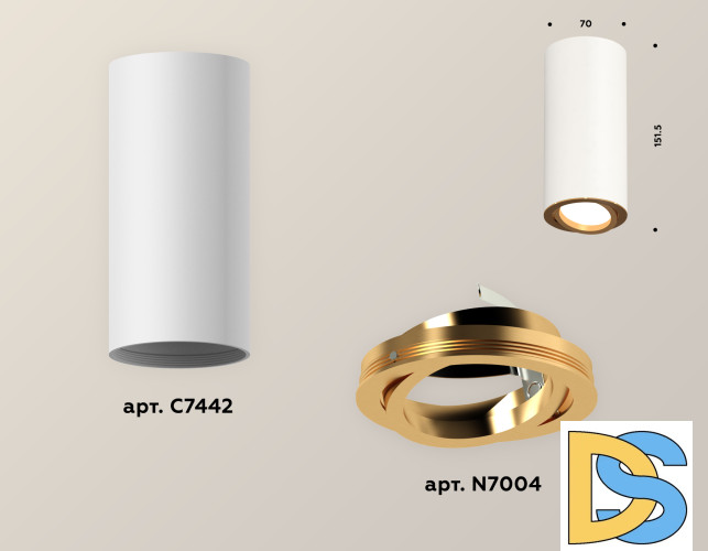 Накладной поворотный светильник Ambrella Light Techno XS7442004 (C7442, N7004)