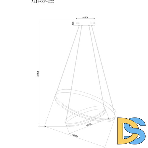 Подвесной светильник Arte Lamp Meridiana A2198SP-2CC