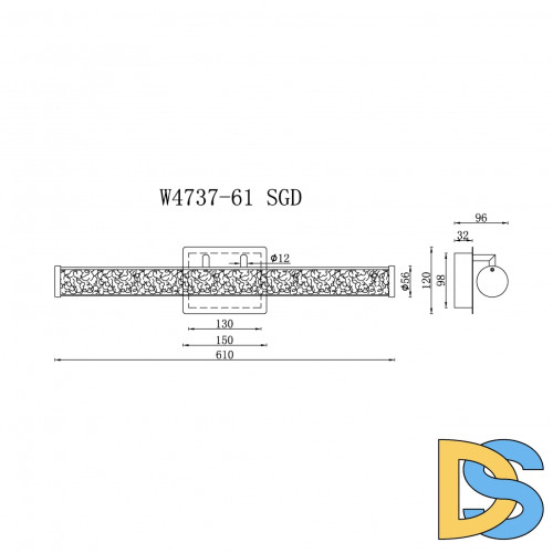Настенный светильник iLedex Look W4737-61 SGD