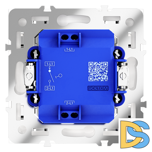 Выключатель встраиваемый VOLTUM S70 одноклавишный 10А, (кашемир)