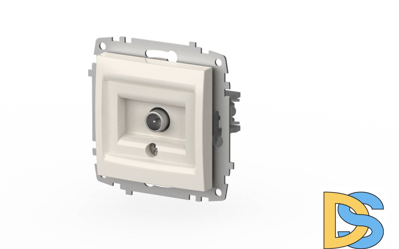 Розетка для TV с экраном (проходная) ELBI Zena Vega 609-010200-272