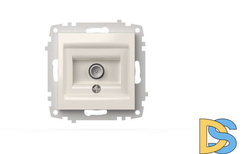 Розетка для TV с экраном (проходная) ELBI Zena Vega 609-010200-272