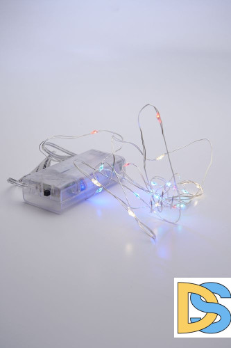 Светодиодная гирлянда Feron CL570 линейная разноцветная 2м + 0.5м с питанием от батареек артикул 32363