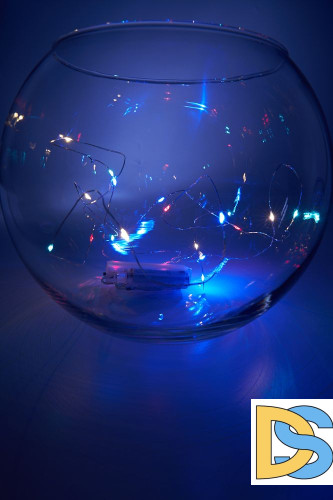 Светодиодная гирлянда Feron CL570 линейная разноцветная 2м + 0.5м с питанием от батареек артикул 32363