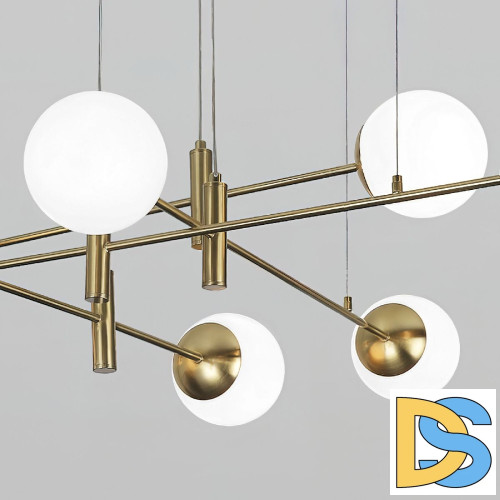 Подвесная люстра Eurosvet Planet 70146/8 латунь a062029