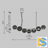 Подвесная люстра Maytoni Reels MOD268PL-07G