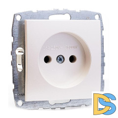 Розетка без земли Mono Electric Despina-Larissa 16А 250В жемчуг 500-002522-116