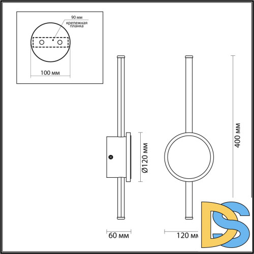 Бра Odeon Light 4256/12WL
