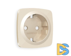 Лицевая панель для розетки с/з Ambrella Volt Omega OP3060