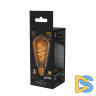 Лампа светодиодная филаментная Gauss E27 6W 2400K золотая 157802006