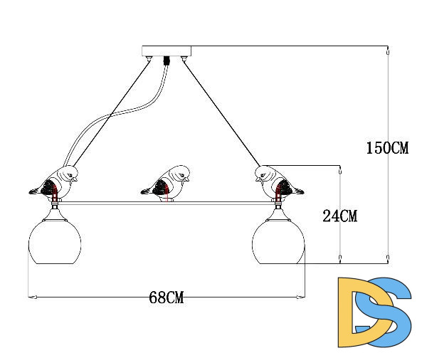 Подвесная люстра ARTE Lamp A2150SP-5WG