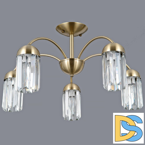 Люстра на штанге Illumico IL0599-5CSQ-24 AB LYRA