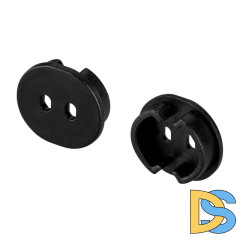 Заглушка Arlight ARH-ROUND-D20-DUAL BLACK с отверстием 039302