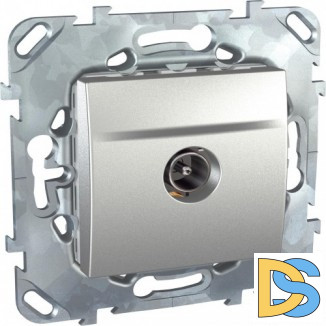 Розетка телевизионная единственная ТV, Алюминий, серия UNICA TOP/CLASS, Schneider Electric