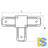 Коннектор T-образный Lightstar Barra 502139