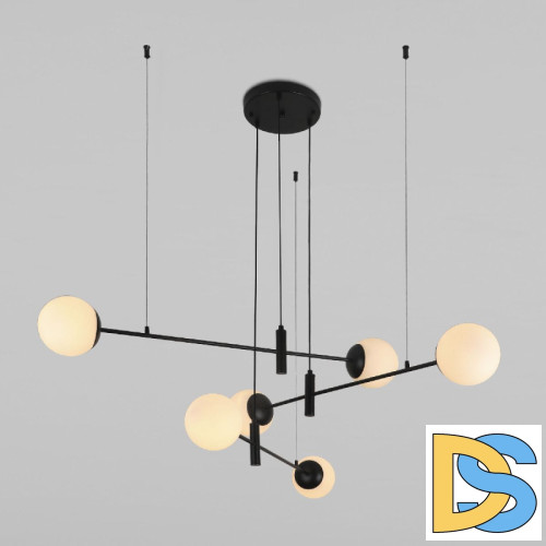 Подвесная люстра Eurosvet Planet 70146/6 черный a062030