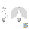 Лампа светодиодная Gauss E27 12W 6500K свеча матовая 30232