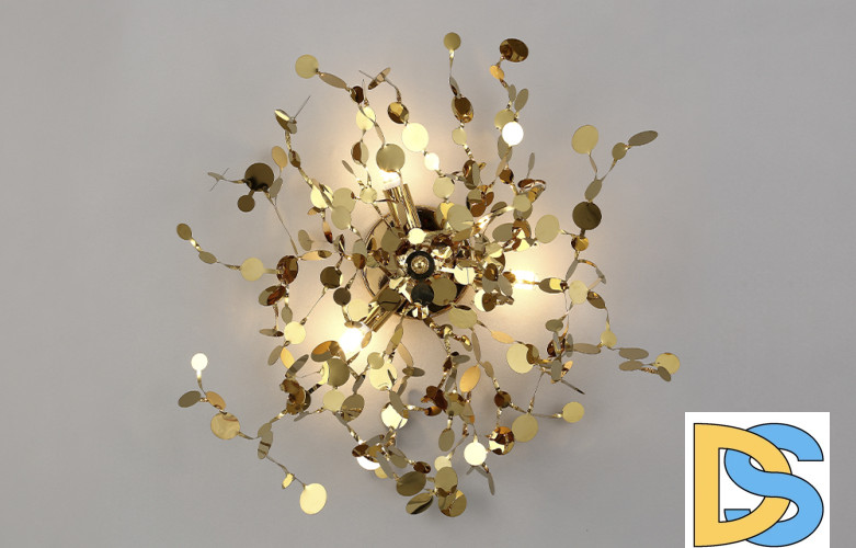 Настенный светильник Crystal Lux GARDEN AP-PL3 D400 GOLD