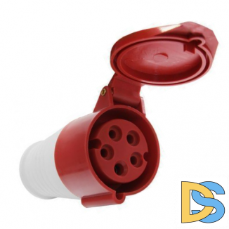 Силовая переносная розетка 3Р+РЕ+N 16A 380В IP44