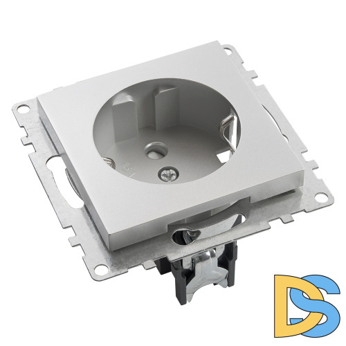 Розетка 1-местная с/з с защитной шторкой Stekker Катрин 39582